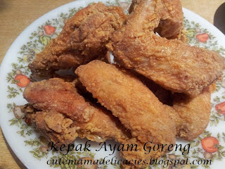 Cute Mama Delicacies: KEPAK AYAM GORENG / FRIED CHICKEN WING