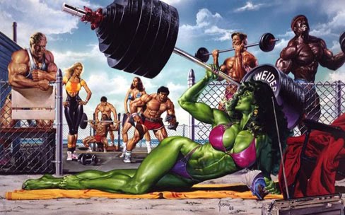 She-Hulk Comic Book Female Muscle Babes