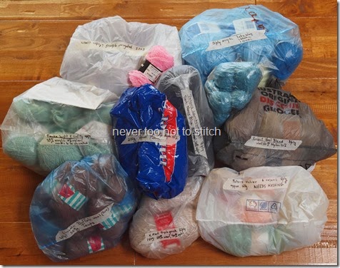 labelled grab bags