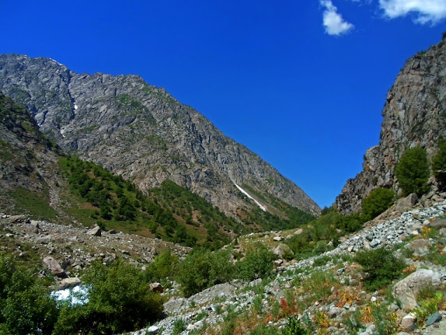 Siyoma River, the upper reaches of Varzob gorge, mountains of Tajikistan