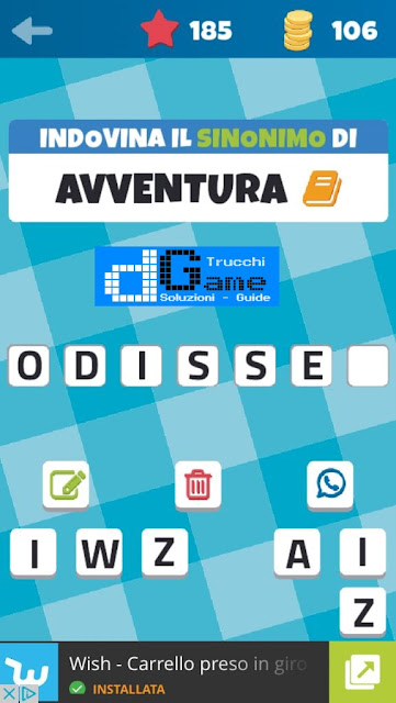 Sinonimi e Contrari (Il Gioco) soluzione livello 181-190