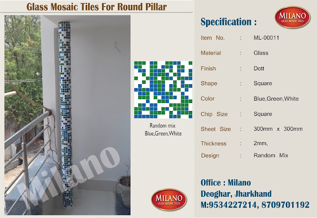 Glass mosaic tiles, glass tiles,round pillar tiles,square pillar designs kerela,square pillar design,square pillar designs,swimmimg pool blue tiles