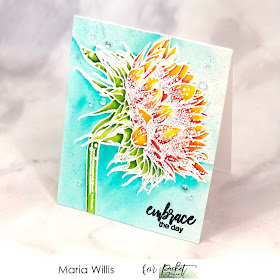 #mariawillis, #cardbomb, #cards, #stamp, #ink, #paper, #papercraft, #craft, #cardmaker, #cardmaking, #art, #diy, #handmade, Picket Fence Studios, Face the Sun, #sunflower, #copicmarkers, #watercolor, 