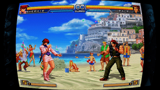 The King of Fighters 2002 Unlimited Match - Shermie VS Ralf - Beach Stage