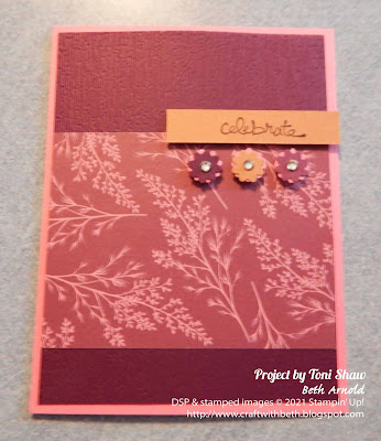 Craft with Beth Second Sunday Sketches #30 card sketch challenge with measurements card entry celebrate floral card celebratory card