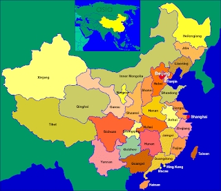 China Map With Cities