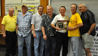 Auto Racing Hawkeye Downs on Hawkeye Downs  Legends  L R    Roger Dolan  Verlin Eaker  Curt Hanson