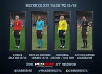 PES 2016 New Referee Kit Pack v2 15/16 by Cronos