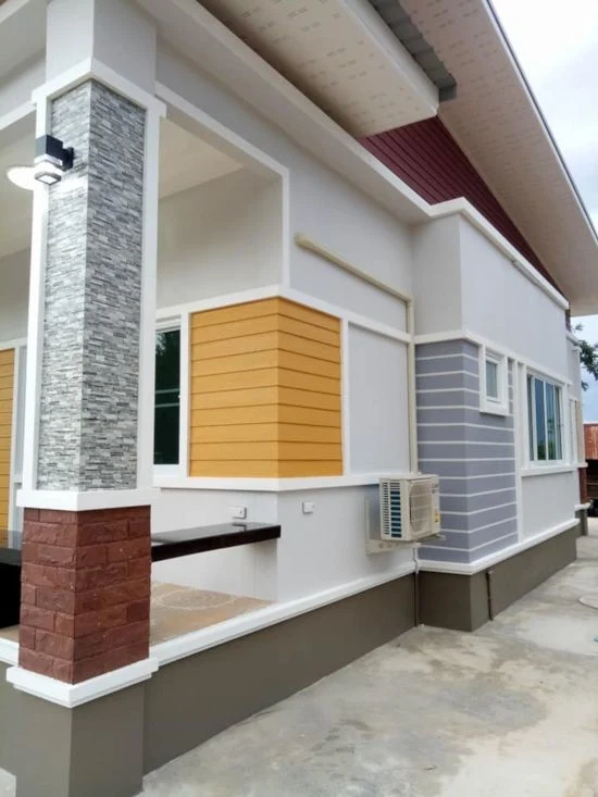 contoh model dinding depan rumah minimalis