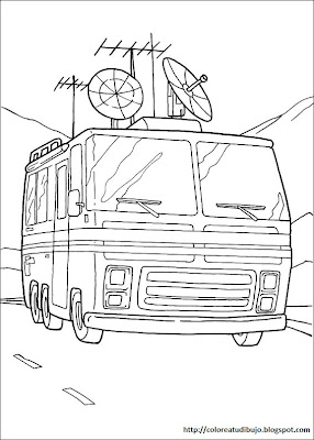 Camioneta de Ben 10 para colorear y pintar