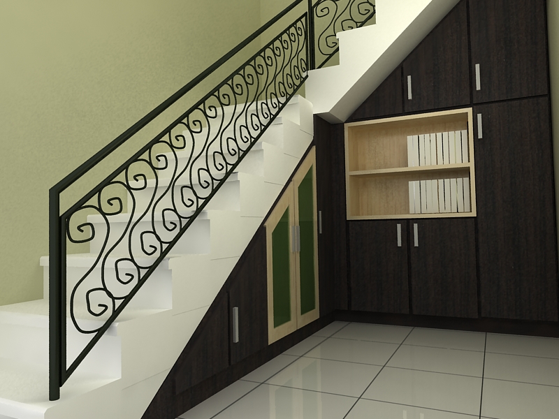 KCB FURNITURE design almari bawah tangga