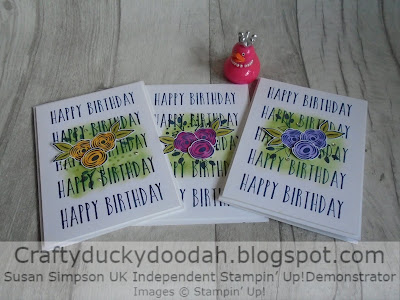Craftyduckydoodah!, Stampin' Up! UK Independent  Demonstrator Susan Simpson, Perennial Birthday, Supplies available 24/7 from my online store, 