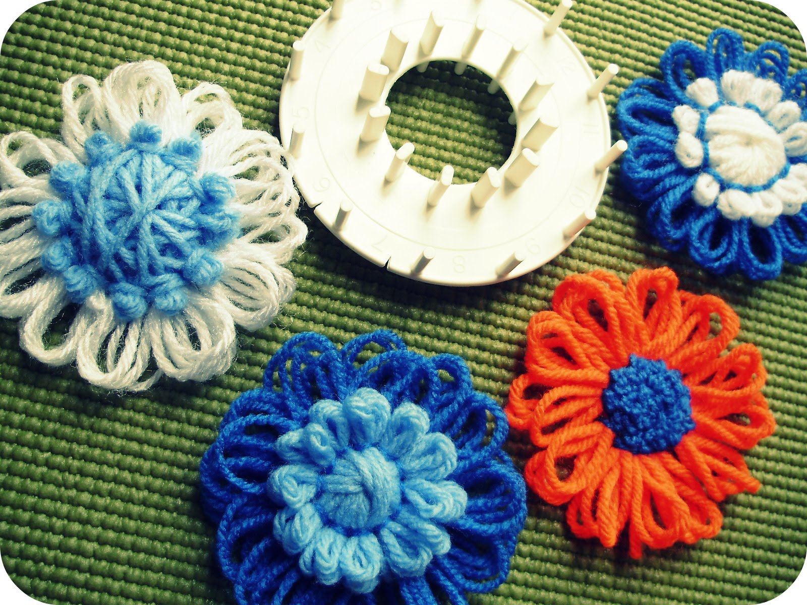 That is Charming Flower  Looms Granny Squares