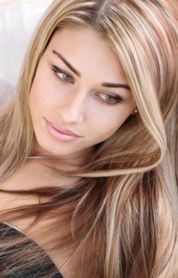 blonde hair colors with highlights. different hair colors look