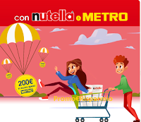 Logo Concorso ''Fai la spesa con Nutella '' vinci buoni spesa Metro da 200€