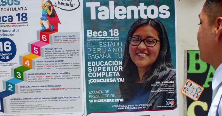 BECA 18: El 23 de noviembre vence inscripción para examen nacional de preselección - PRONABEC - www.pronabec.gob.pe