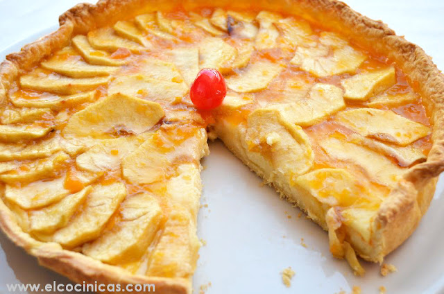 Tarta de manzana con hojaldre