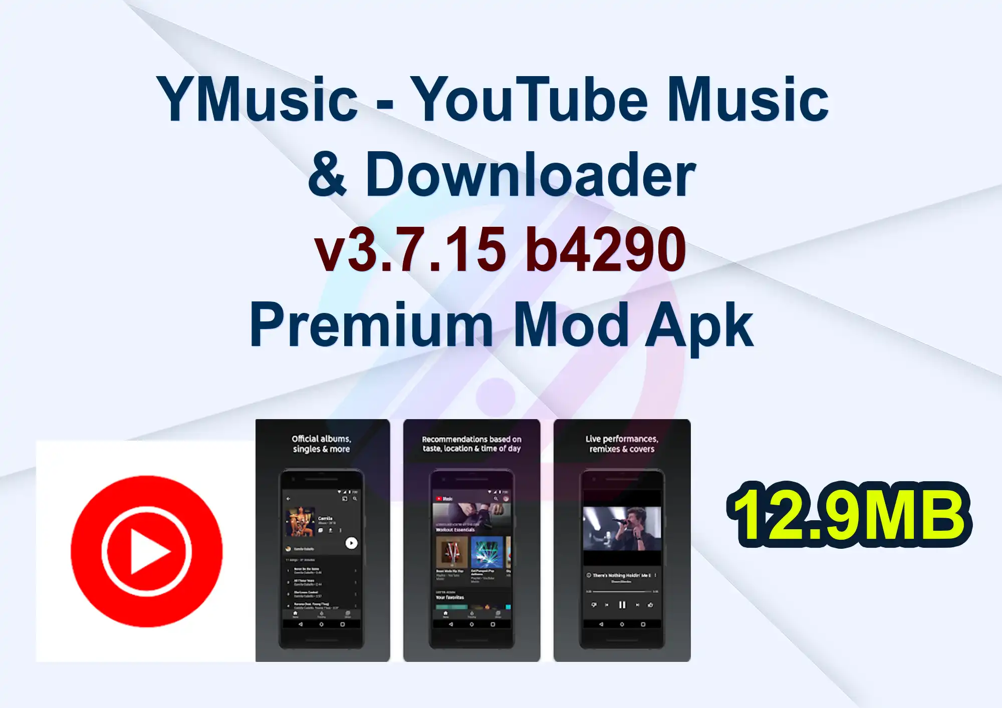 YMusic - YouTube Music & Downloader v3.7.15 b4290 Premium Mod Apk