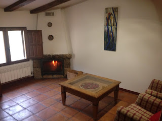 chimenea habitacion casa rural cuenca