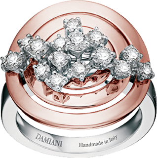 ♦Damiani Sophia Loren rose gold diamond ring #damiani #jewelry #brilliantluxury