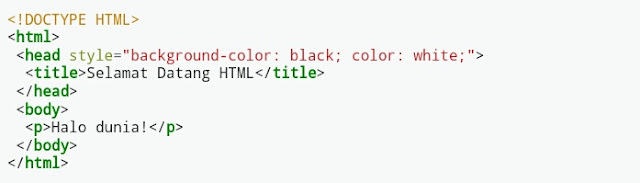 Contoh dokumen HTML sederhana, pengertian html