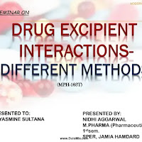 DRUG-EXCIPIENT INTERACTIONS DIFFERENT METHODS PDF | PPT