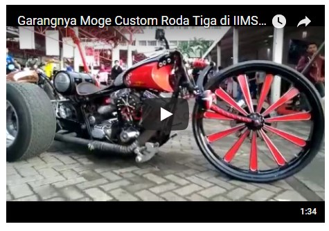  Motor  Custom Beroda Tiga dari Barang Bekas  Riuhkan IIMS 