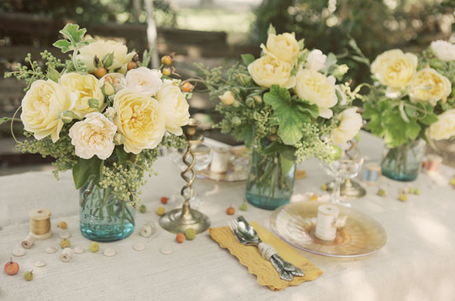 Rustic Wedding Table Decorations