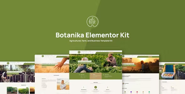 Best Agricultural Farm & Business Elementor Template Kit