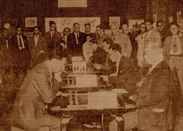 I Torneo Internacional del Ajedrez Condal Club-1934, sala de juego
