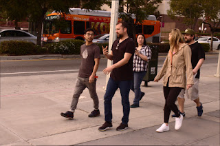 people walk civic center LA CA street scene 2-16-2017