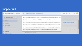 cara mudah inspect url di google search console