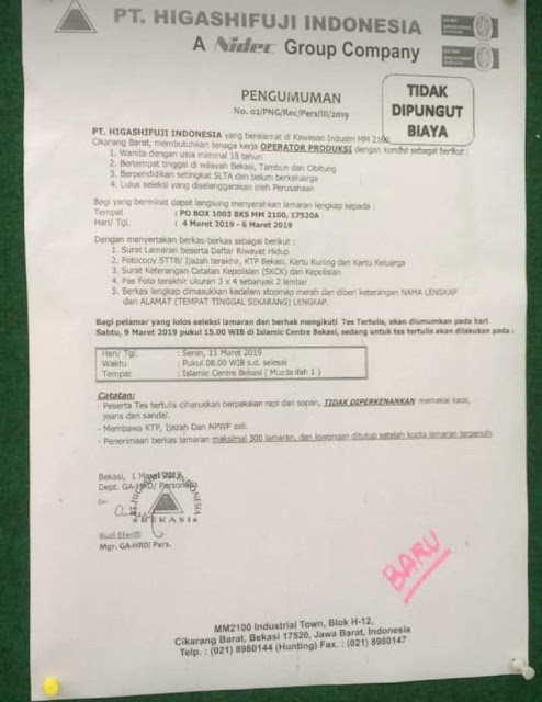 Lowongan kerja