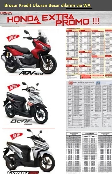 brosur kredit motor honda tegal harga 2024