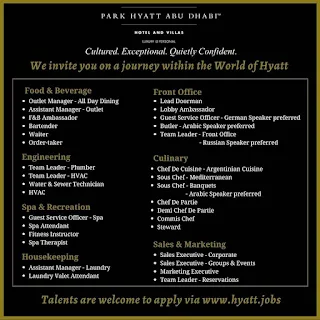 Park Hyatt Abu Dhabi Hotel And Villas Careers