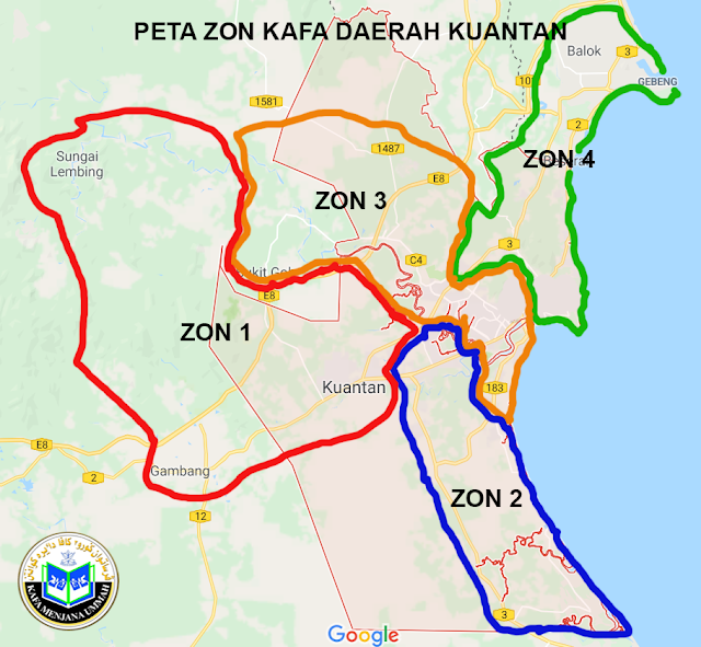 PETA ZON 1 KUANTAN