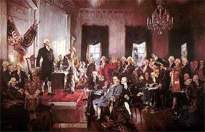 Scene at the Signing of the Constitution of the United States by Howard Chandler Christy