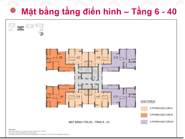 Mặt bằng điển hình Dự Án Seasons Avenue