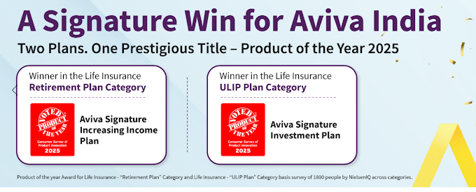Aviva Life Insurance Wins Product of the Year 2025 in Retirement Income and ULIP categories