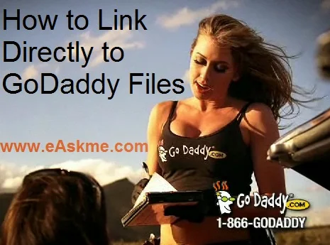 How to Link Directly to Go Daddy Files : eAskme