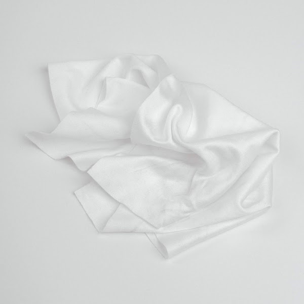 Minimalist white paper towel