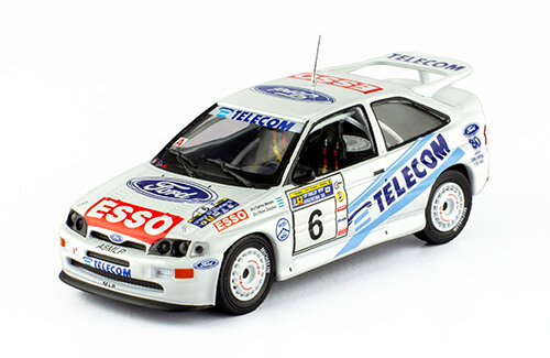 wrc coleccion salvat argentina, ford escort rs cosworth 1:43 carlos menem jr.