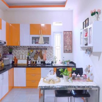 10 Dapur  Minimalis  Dengan Meja  Makan  Menyatu Dalam Ruang 