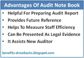 advantages audit note book