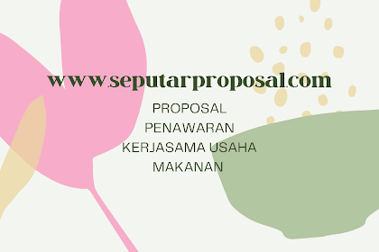 (Pdf) Contoh Proposal Penawaran Kerjasama Usaha Makanan