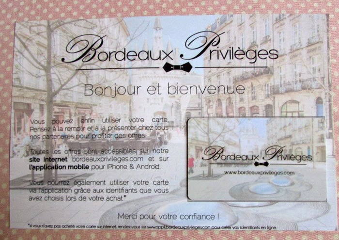 Bordeaux privilèges carton