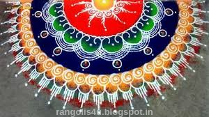 Colorful Rangolis for Happy New Year
