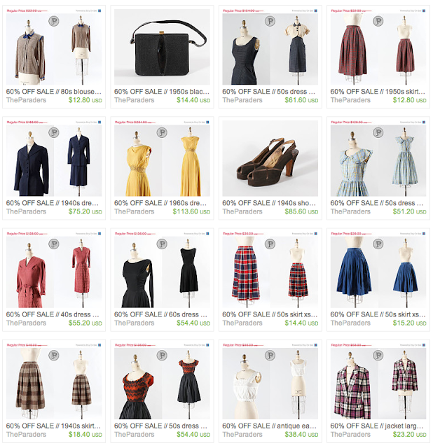 Vintage clothing sale 60% off!! #vintage #clothing #fashion #sale #retro