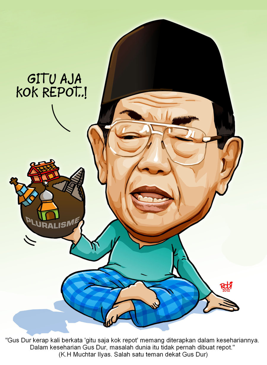  68 Gambar Ilustrasi Karikatur Gus Dur Karitur