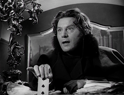 Screenshot - Anton Walbrook plays a fateful hand of cards in The Queen of Spades (1949)